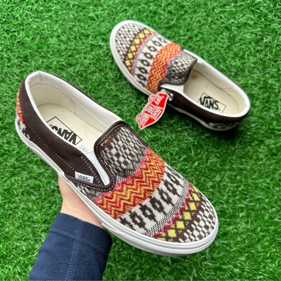 Vans Classic Slip On Fair Aisle Brown - Picture 4 of 10